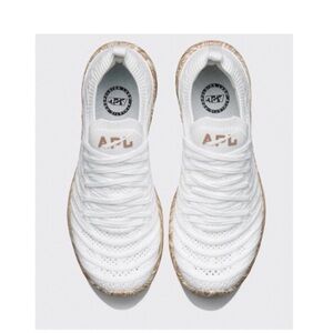 APL Techloom Wave Sneakers in White/Almond/Marble.